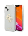 Etui Guess GUHCP13SPCUGL4GTR Apple iPhone 13 mini transparent hard case Glitter 4G Big Logo
