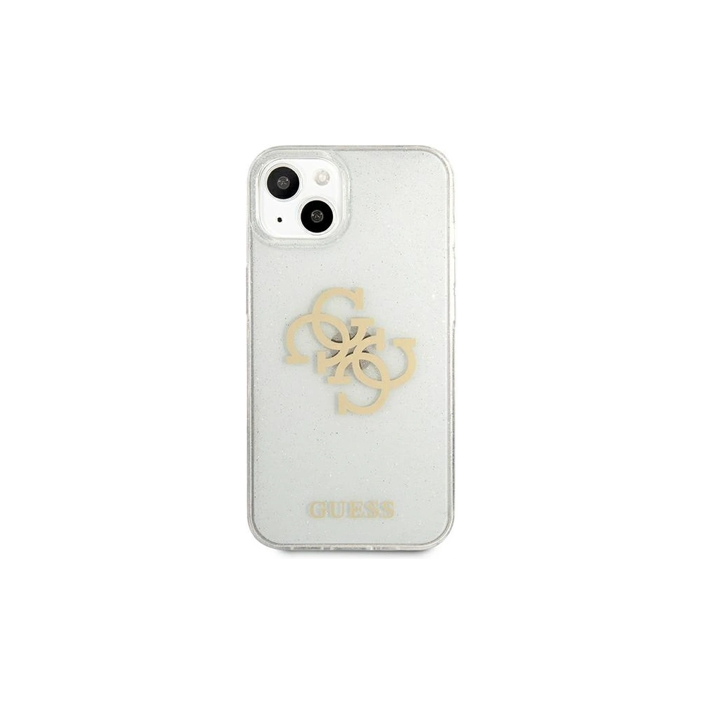 Hurtownia GSM - Etui Guess GUHCP13SPCUGL4GTR Apple iPhone 13 mini transparent hard case Glitter 4G Big Logo - GUE1432CL - {ean13} - Hurt