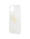 Hurtownia GSM - Etui Guess GUHCP13SPCUGL4GTR Apple iPhone 13 mini transparentní tvrdý kryt Glitter 4G Velké logo - GUE1432CL - {ean13} - Hurt