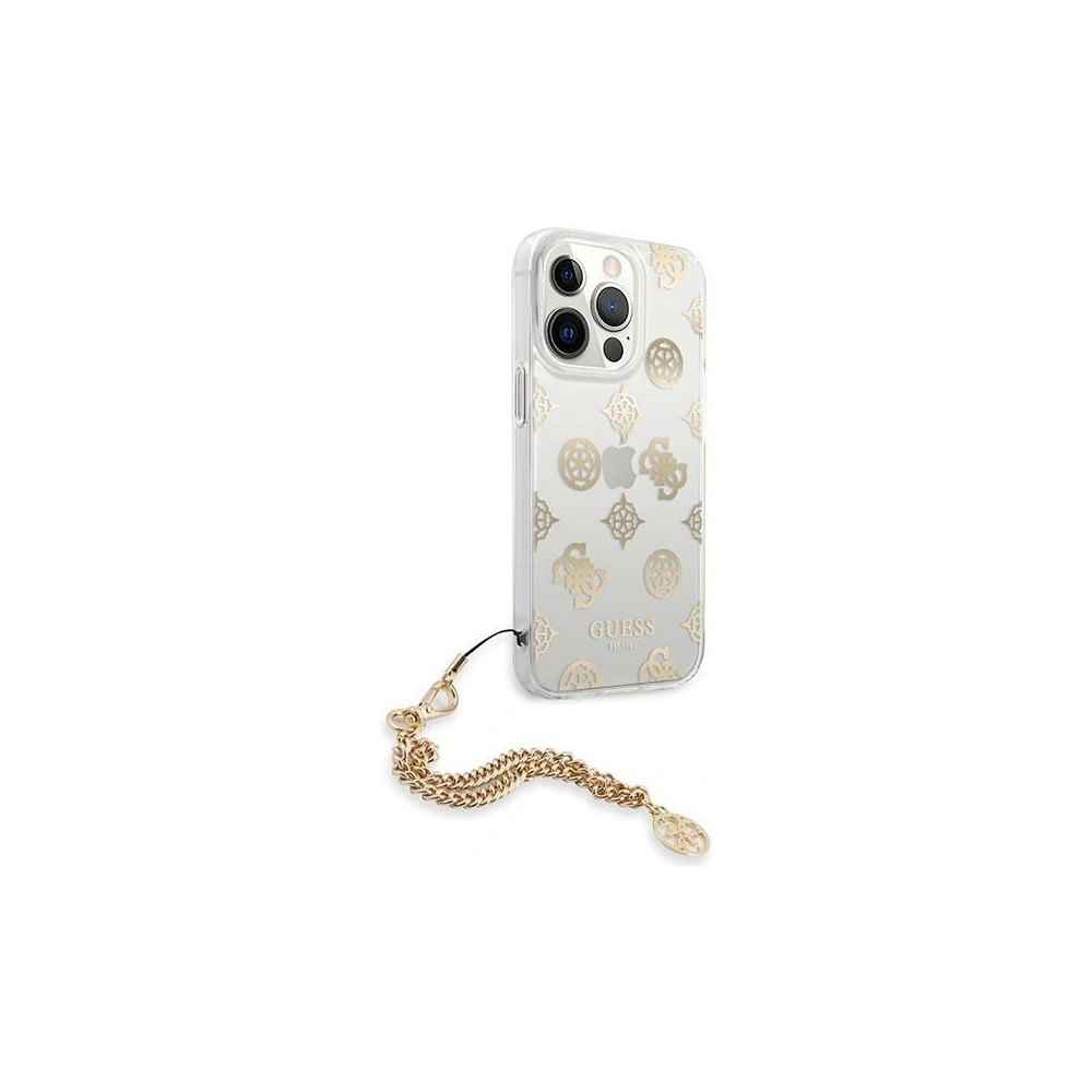 Wholesale Guess GUHCP13XKSPEGO Apple iPhone 13 Pro Max gold hardcase Peony Chain Collection - GUE1434GLD - {ean13} - Hurt