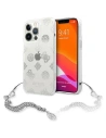 Etui Guess GUHCP13XKSPESI Apple iPhone 13 Pro Max stříbrný/silver hardcase Peony Chain Collection