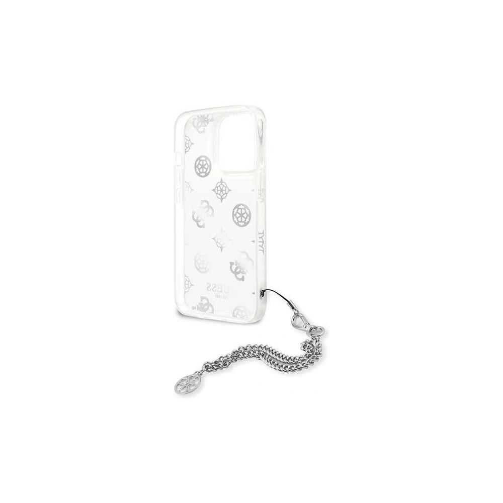 Wholesale Guess GUHCP13XKSPESI Apple iPhone 13 Pro Max silver hardcase Peony Chain Collection - GUE1435SLV - {ean13} - Hurt