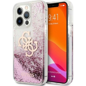 Etui Guess GUHCP13XLG4GPI Apple iPhone 13 Pro Max różowy/pink hardcase 4G Big Liquid Glitter