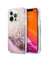 Etui Guess GUHCP13XLG4GPI Apple iPhone 13 Pro Max różowy/pink hardcase 4G Big Liquid Glitter