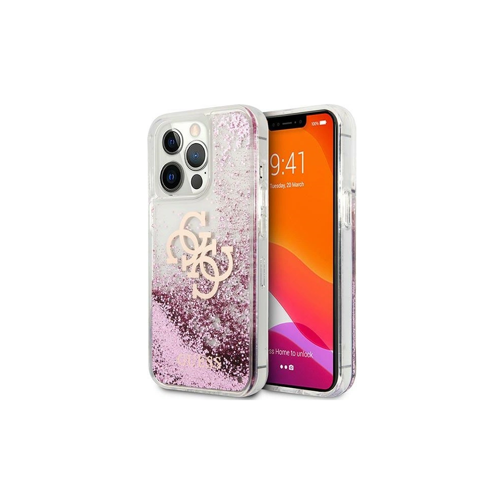 Hurtownia GSM - Etui Guess GUHCP13XLG4GPI Apple iPhone 13 Pro Max różowy/pink hardcase 4G Big Liquid Glitter - GUE1436PNK - {ean13} - Hurt