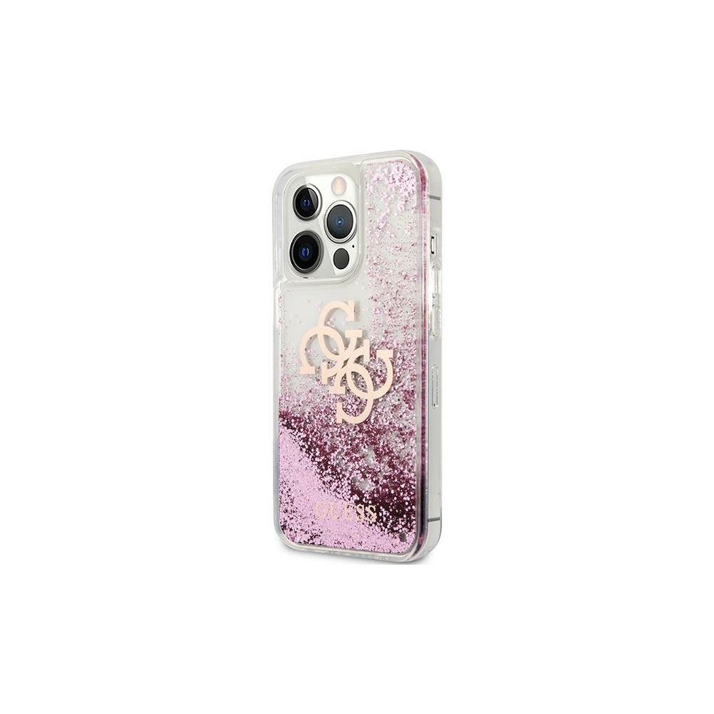 Hurtownia GSM - Etui Guess GUHCP13XLG4GPI Apple iPhone 13 Pro Max różowy/pink hardcase 4G Big Liquid Glitter - GUE1436PNK - {ean13} - Hurt