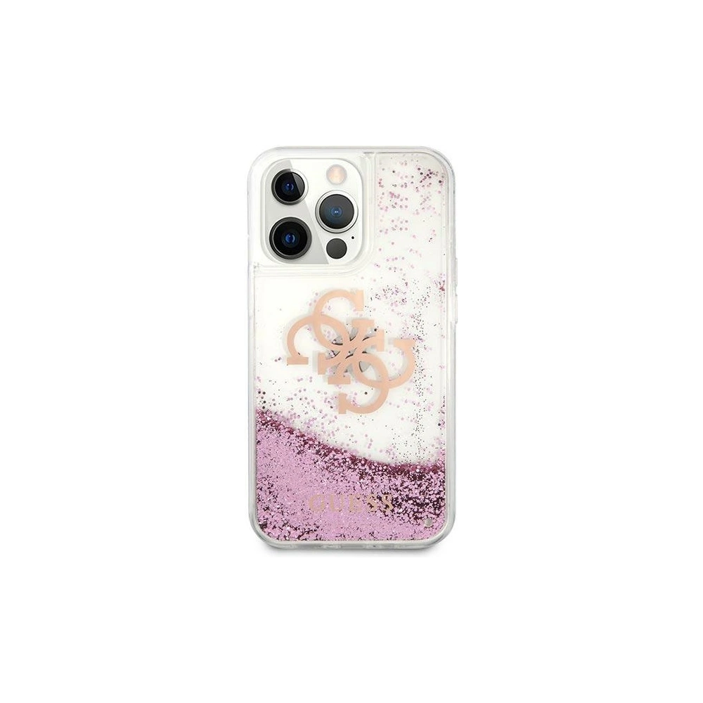 Hurtownia GSM - Etui Guess GUHCP13XLG4GPI Apple iPhone 13 Pro Max różowy/pink hardcase 4G Big Liquid Glitter - GUE1436PNK - {ean13} - Hurt