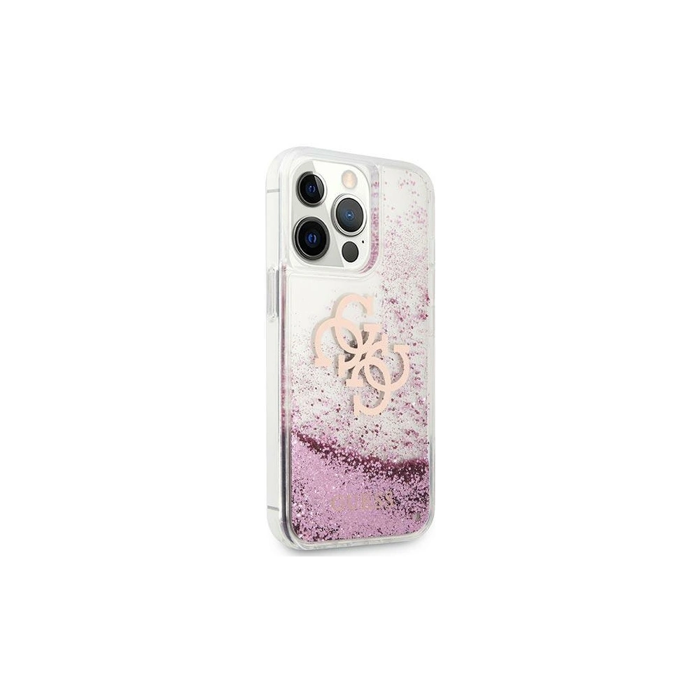 Hurtownia GSM - Etui Guess GUHCP13XLG4GPI Apple iPhone 13 Pro Max różowy/pink hardcase 4G Big Liquid Glitter - GUE1436PNK - {ean13} - Hurt