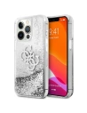 Etui Guess GUHCP13XLG4GSI Apple iPhone 13 Pro Max srebrny/silver hardcase 4G Big Liquid Glitter