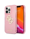 Etui Guess GUHCP13XPCUGL4GPI Apple iPhone 13 Pro Max różowy/pink hard case Glitter 4G Big Logo