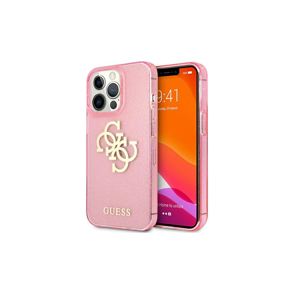 Hurtownia GSM - Etui Guess GUHCP13XPCUGL4GPI Apple iPhone 13 Pro Max różowy/pink hard case Glitter 4G Big Logo - GUE1438PNK - {ean13} - Hurt