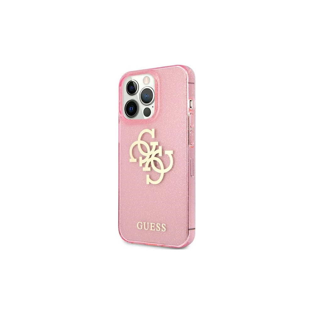 Hurtownia GSM - Etui Guess GUHCP13XPCUGL4GPI Apple iPhone 13 Pro Max różowy/pink hard case Glitter 4G Big Logo - GUE1438PNK - {ean13} - Hurt