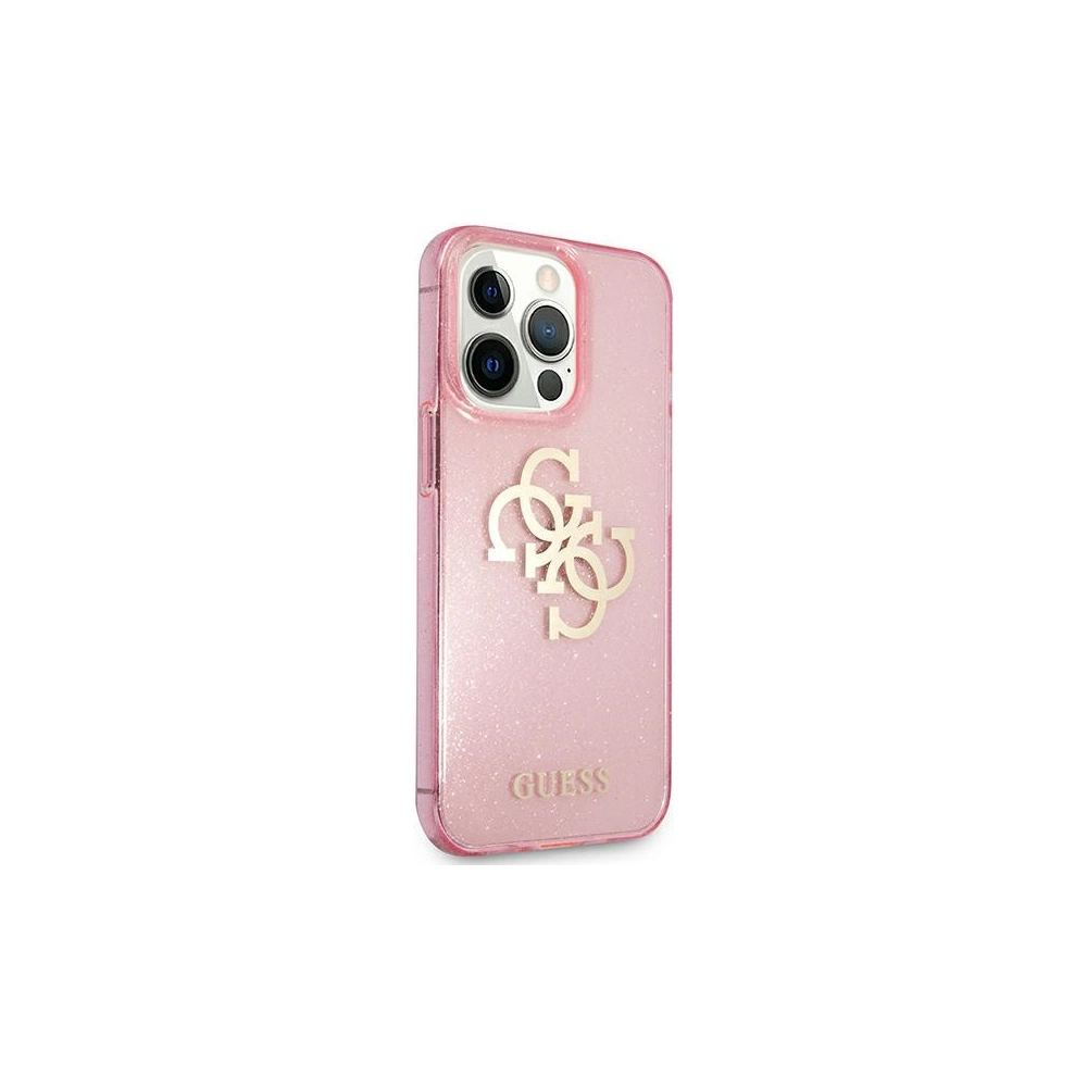 Hurtownia GSM - Etui Guess GUHCP13XPCUGL4GPI Apple iPhone 13 Pro Max różowy/pink hard case Glitter 4G Big Logo - GUE1438PNK - {ean13} - Hurt