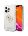Etui Guess GUHCP13XPCUGL4GTR Apple iPhone 13 Pro Max průhledný tvrdý obal Glitter 4G Velké logo