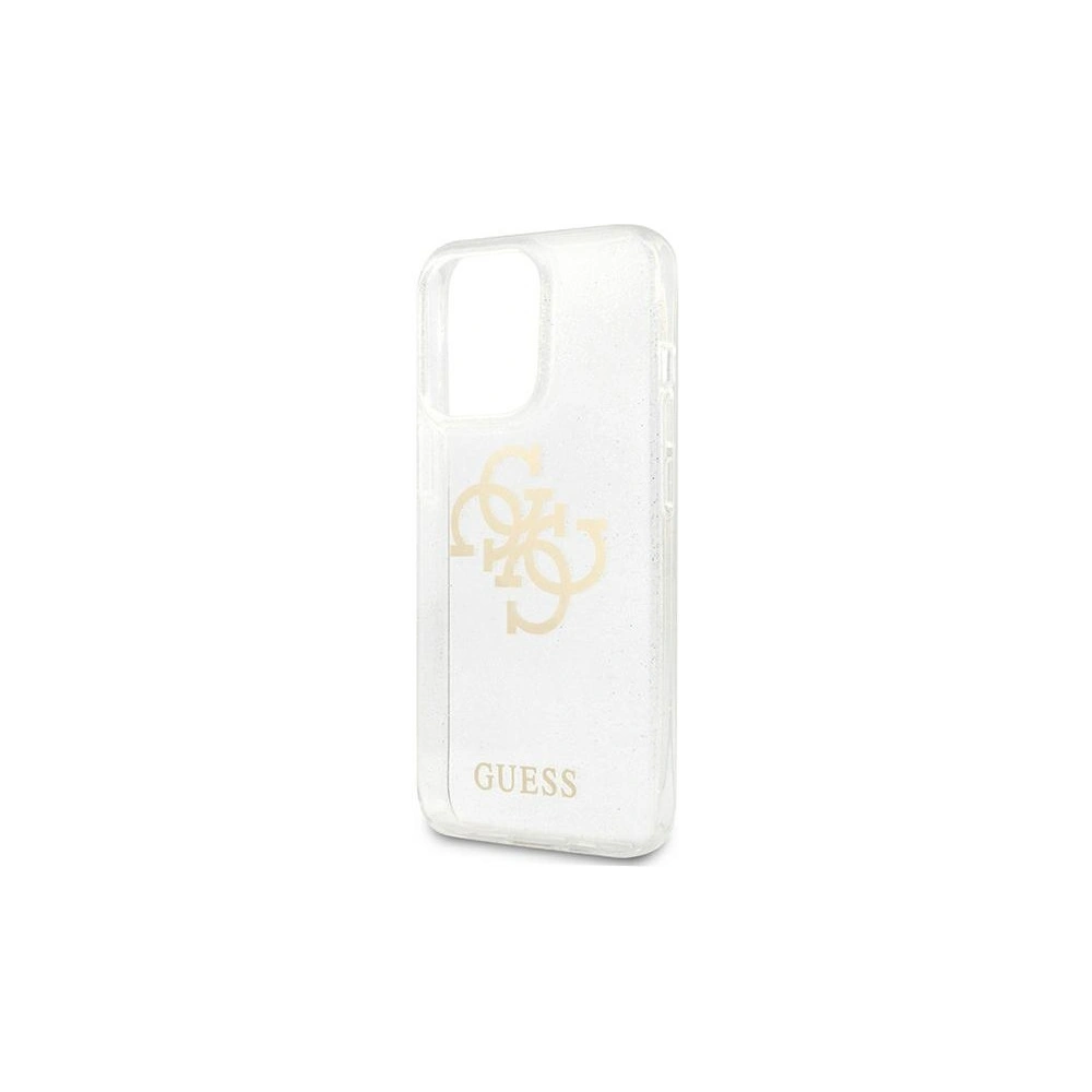 Wholesale Guess GUHCP13XPCUGL4GTR Apple iPhone 13 Pro Max transparent hard case Glitter 4G Big Logo - GUE1439CL - {ean13} - Hurt