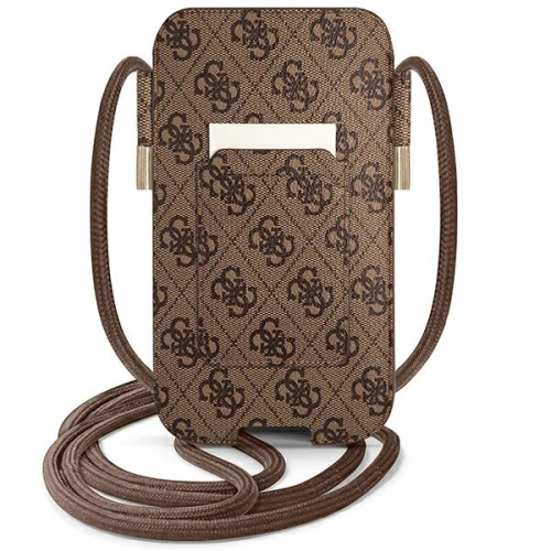 Torebka Guess GUPHL4GMGBR 6,7 cala brązowy/brown hardcase 4G Big Metal Logo