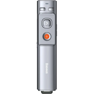 Hurtownia GSM - Wielofunkcyjny pilot Baseus Orange Dot do prezentacji, ze wskaźnikiem laserowym, akumulatorowy (szary) - BSU2898GRY - {ean13} - Hurt