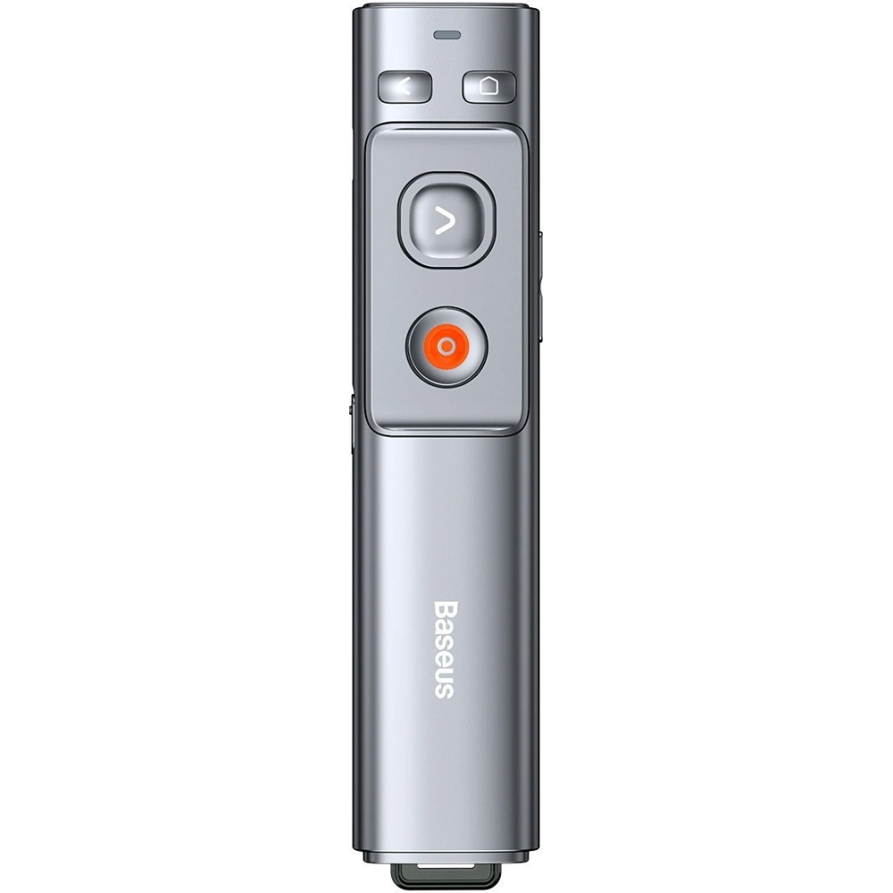 Hurtownia GSM - Wielofunkcyjny pilot Baseus Orange Dot do prezentacji, ze wskaźnikiem laserowym, akumulatorowy (szary) - BSU2898GRY - {ean13} - Hurt