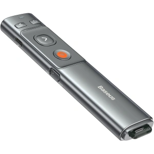 Hurtownia GSM - Wielofunkcyjny pilot Baseus Orange Dot do prezentacji, ze wskaźnikiem laserowym, akumulatorowy (szary) - BSU2898GRY - {ean13} - Hurt