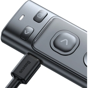 Wholesale Baseus Orange Dot Multifunctionale remote control for presentation with a laser pointer gray - BSU2898GRY - {ean13} - Hurt