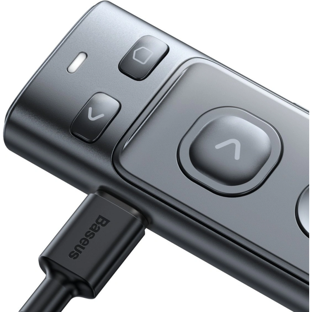 Wholesale Baseus Orange Dot Multifunctionale remote control for presentation with a laser pointer gray - BSU2898GRY - {ean13} - Hurt
