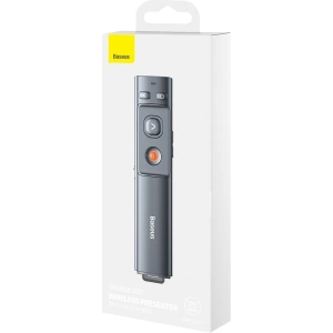 Wholesale Baseus Orange Dot Multifunctionale remote control for presentation with a laser pointer gray - BSU2898GRY - {ean13} - Hurt