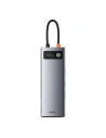 Hub 9w1 Baseus Metal Gleam Series, USB-C do 3x USB 3.0 + HDMI + USB-C PD + Ethernet RJ45 + microSD/SD + VGA