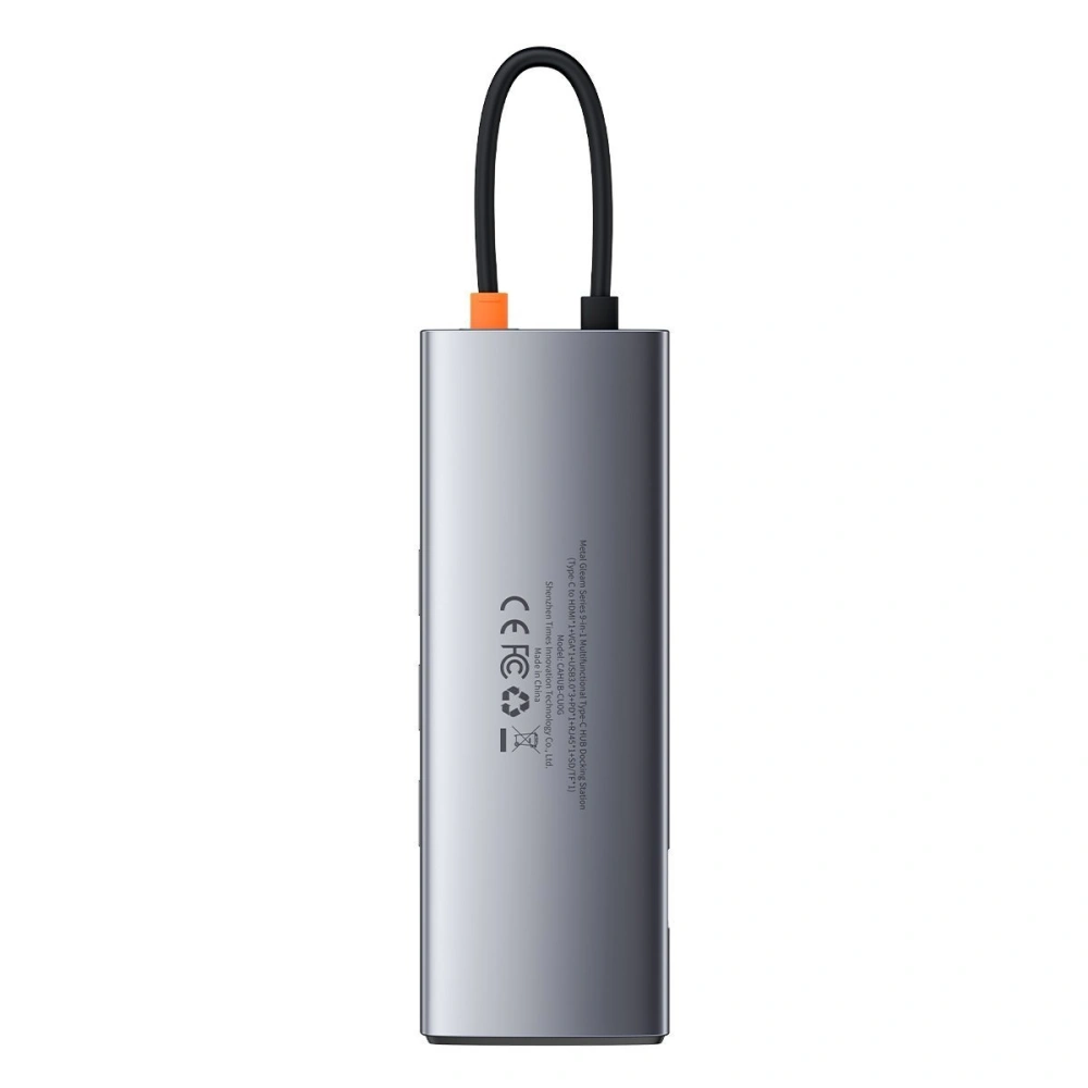 Hurtownia GSM - Hub 9w1 Baseus Metal Gleam Series, USB-C na 3x USB 3.0 + HDMI + USB-C PD + Ethernet RJ45 + microSD/SD + VGA - BSU2899 - {ean13} - Hurt