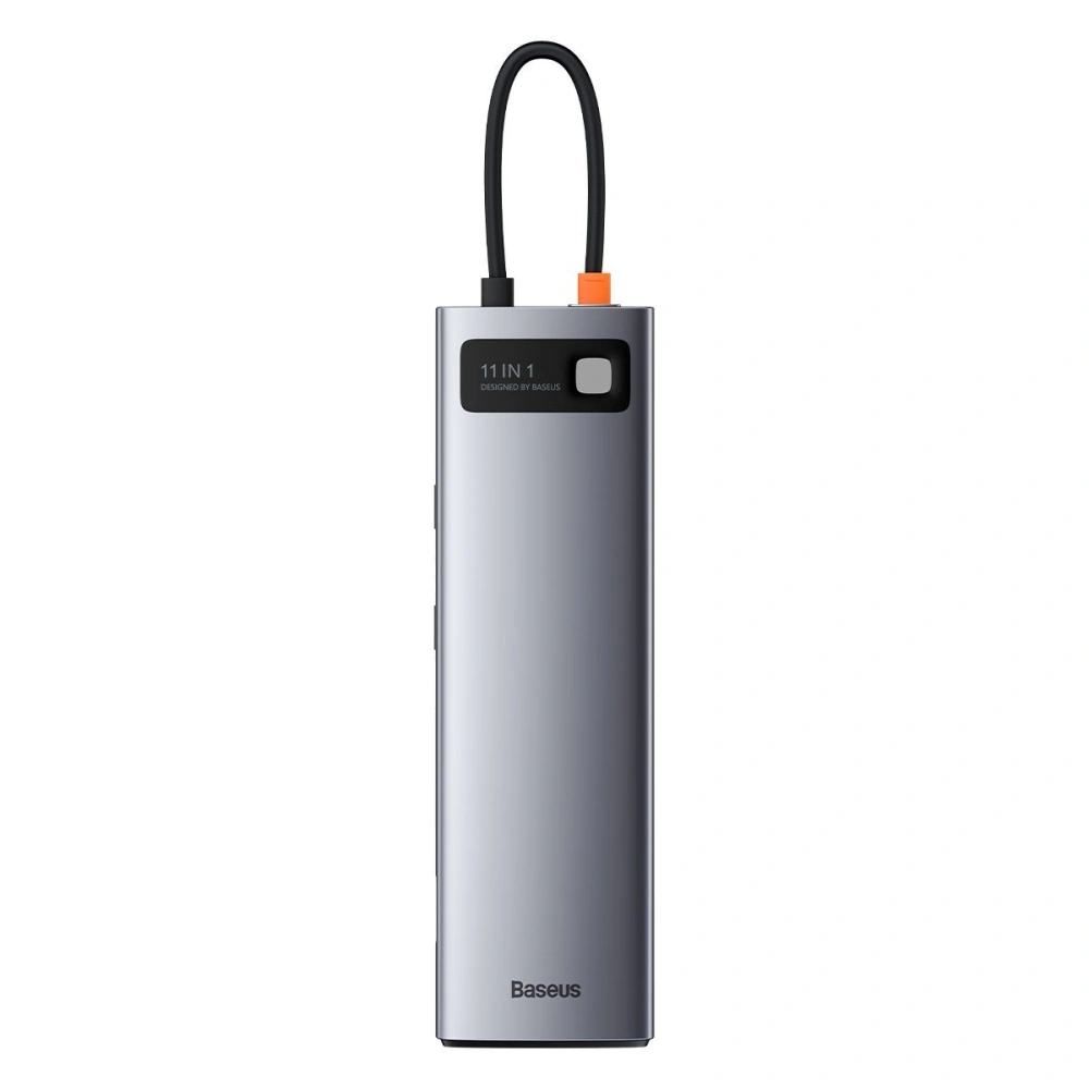 Hurtownia GSM - Hub 11w1 Baseus Metal Gleam Series, USB-C na 3x USB 3.0 + 2x HDMI + USB-C PD + Ethernet RJ45 + microSD/SD + VGA + AUX - BSU2900 - {ean13} - Hurt