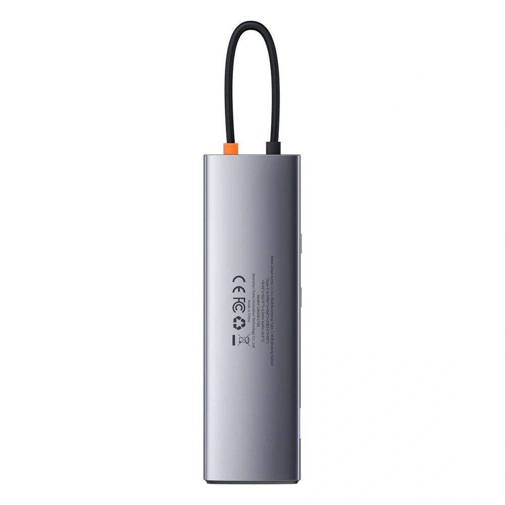 Hurtownia GSM - Hub 11w1 Baseus Metal Gleam Series, USB-C na 3x USB 3.0 + 2x HDMI + USB-C PD + Ethernet RJ45 + microSD/SD + VGA + AUX - BSU2900 - {ean13} - Hurt