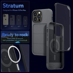 Hurtownia GSM - Etui Caseology Stratum MagSafe Apple iPhone 13 Pro Max Ash Grey - CSL031GRY - {ean13} - Hurt