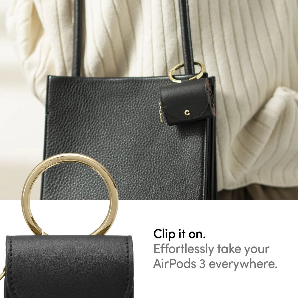 Hurtownia GSM - Etui Spigen Cyrill Mini Bag Apple AirPods 3 Kůže Černá - SPN1982BLK - {ean13} - Hurt