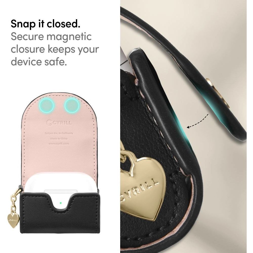 Wholesale Case Spigen Cyrill Mini Bag Apple AirPods 3 Leather Black - SPN1982BLK - {ean13} - Hurt