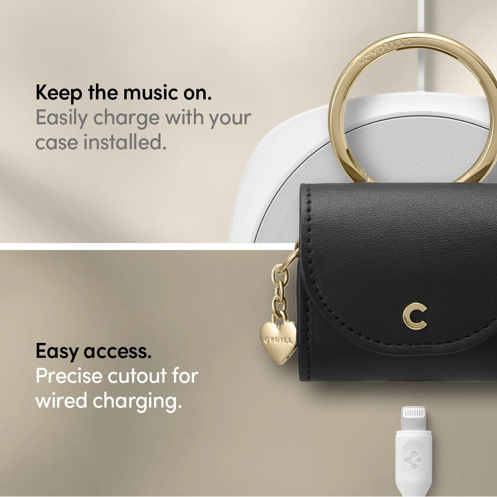 Hurtownia GSM - Etui Spigen Cyrill Mini Bag Apple AirPods 3 Kůže Černá - SPN1982BLK - {ean13} - Hurt