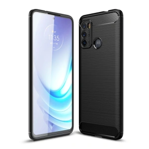 Etui Tech-Protect TPUCarbon Motorola Moto G60 Black