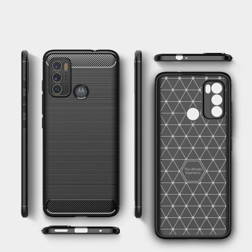 Etui Tech-Protect TPUCarbon Motorola Moto G60 Black