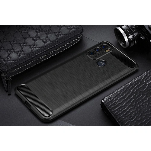 Etui Tech-Protect TPUCarbon Motorola Moto G60 Black