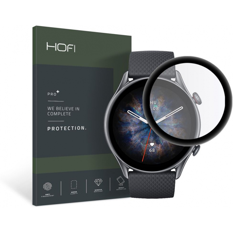 Hurtownia Hofi - 9589046918810 - HOFI166BLK - Szkło hybrydowe Hofi Hybrid Pro+ Amazfit GTR 3 Pro Black - B2B homescreen