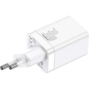 Ładowarka sieciowa Baseus Super Si Pro Quick Charger USB + USB-C 30W (biała)