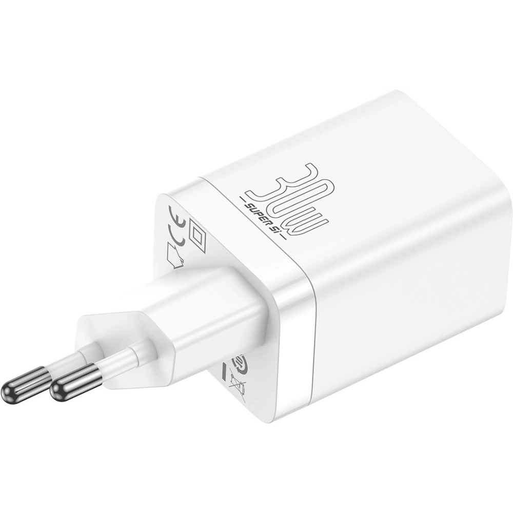Hurtownia GSM - Ładowarka sieciowa Baseus Super Si Pro Quick Charger USB + USB-C 30W (biała) - BSU2902WHT - {ean13} - Hurt