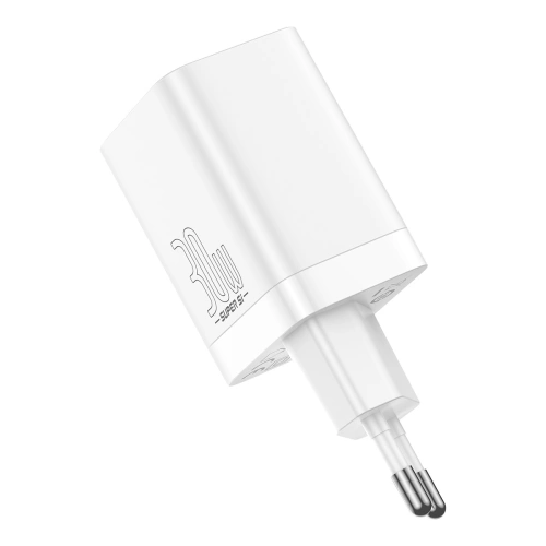 Ładowarka sieciowa Baseus Super Si Pro Quick Charger USB + USB-C 30W (biała)