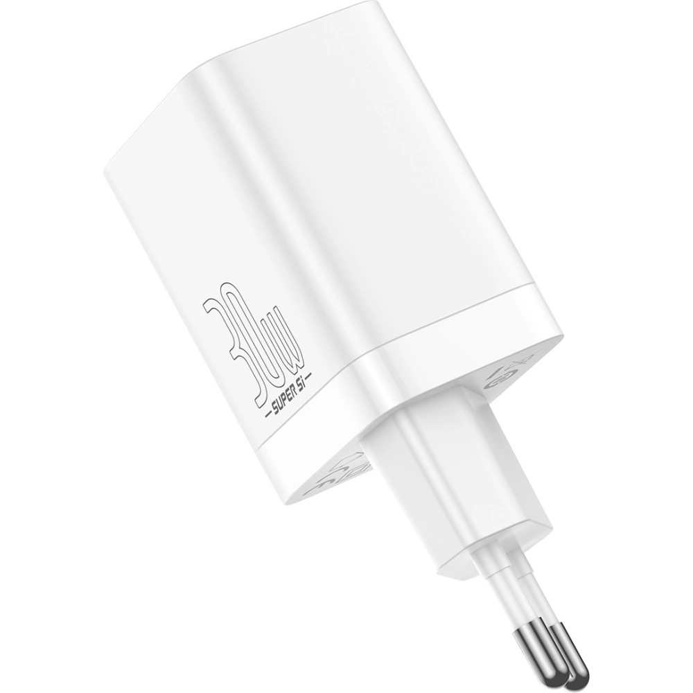 Wholesale Baseus Super Si Pro Quick Charger USB + USB-C 30W (white) - BSU2902WHT - {ean13} - Hurt