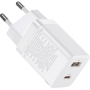 Ładowarka sieciowa Baseus Super Si Pro Quick Charger USB + USB-C 30W (biała)