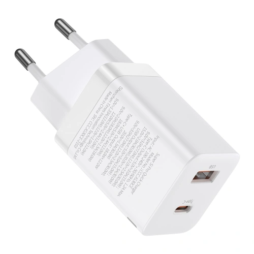 Ładowarka sieciowa Baseus Super Si Pro Quick Charger USB + USB-C 30W (biała)