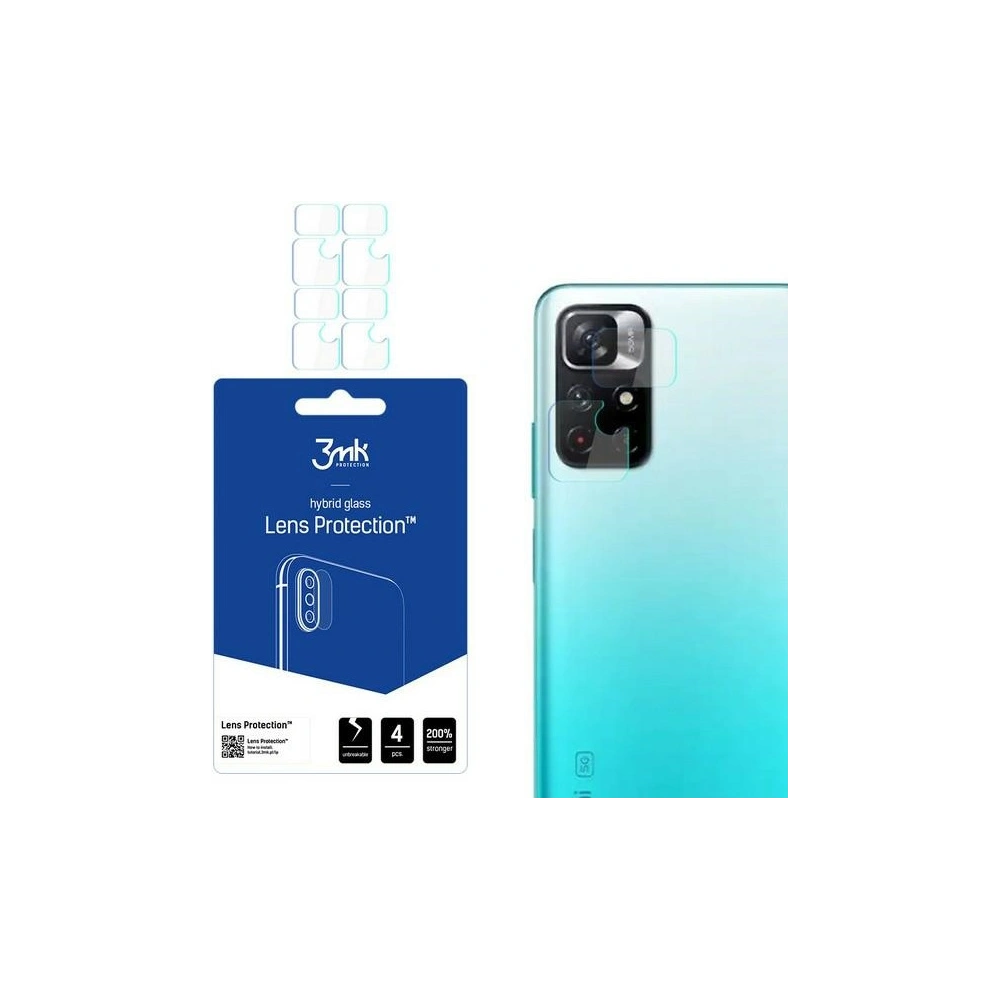 Hurtownia GSM - Hybidní sklo na objektiv fotoaparátu 3MK Ochrana objektivu Redmi Note 11 5G [4 PACK] - 3MK2299 - {ean13} - Hurt
