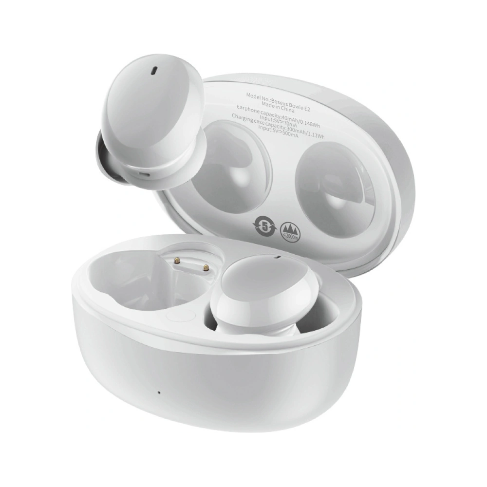Wholesale Baseus True Wireless Earphones Bowie E2 White - BSU2904WHT - {ean13} - Hurt