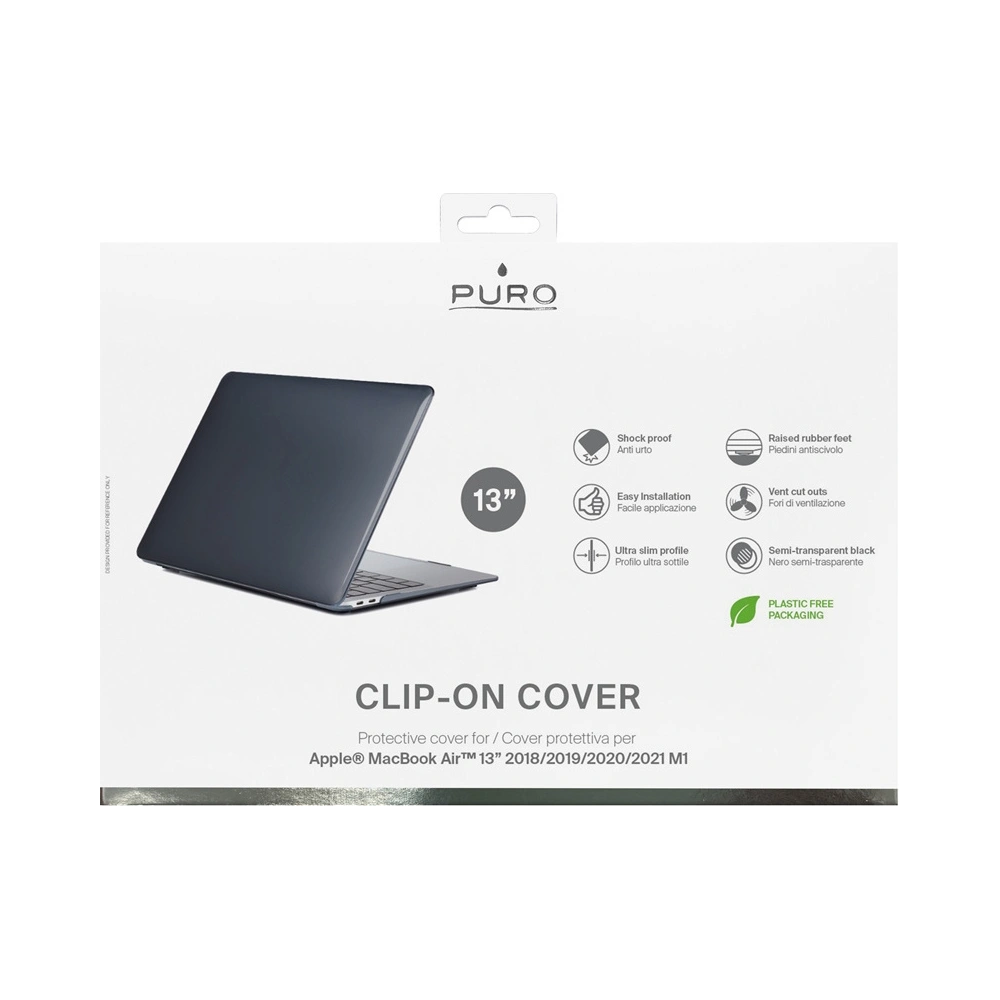 Hurtownia GSM - Etui PURO Clip On Apple MacBook Air 13 (2018-2023) (černé) - PUR518BLK - {ean13} - Hurt