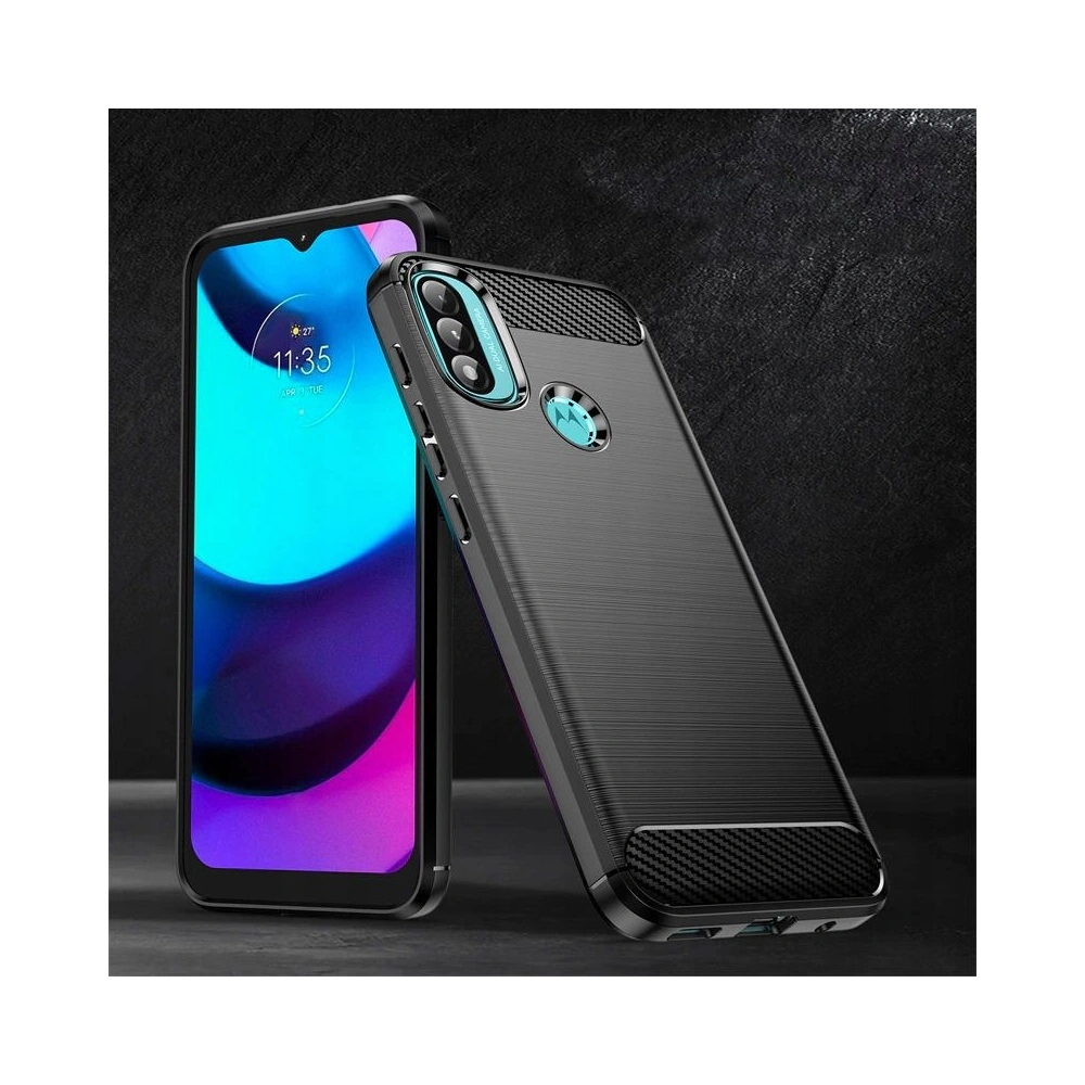 Hurtownia GSM - Etui Tech-Protect TPUCarbon Motorola Moto E40/E20 Černá - THP742BLK - {ean13} - Hurt