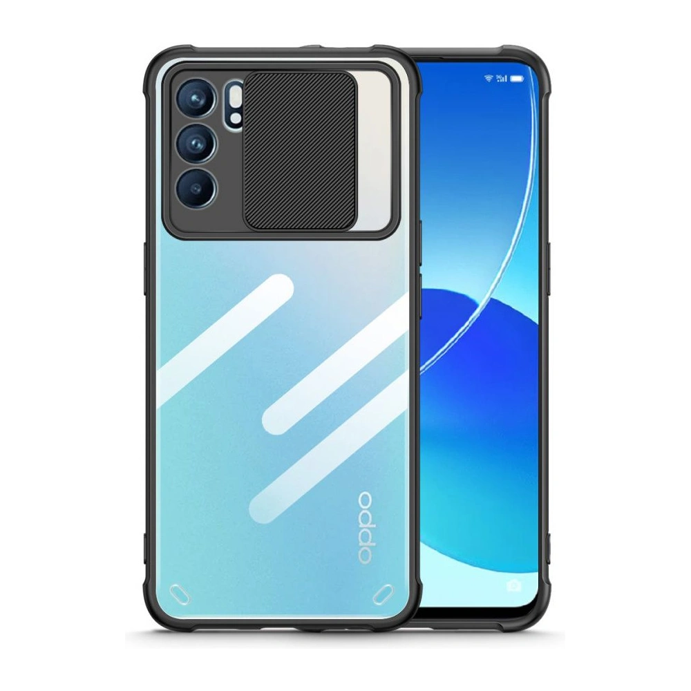 Hurtownia GSM - Etui Tech-Protect Camshield Oppo Reno 6 5G Černá - THP743BLK - {ean13} - Hurt