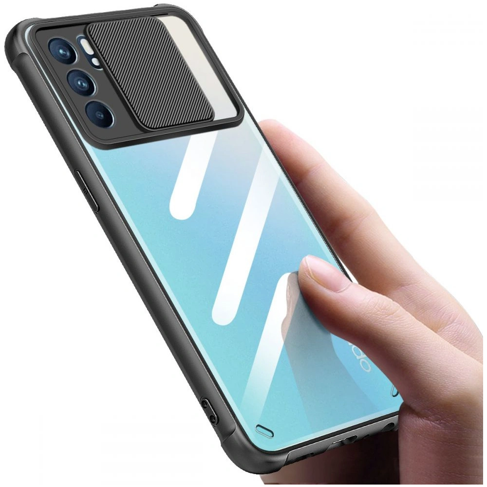 Hurtownia GSM - Etui Tech-Protect Camshield Oppo Reno 6 5G Černá - THP743BLK - {ean13} - Hurt
